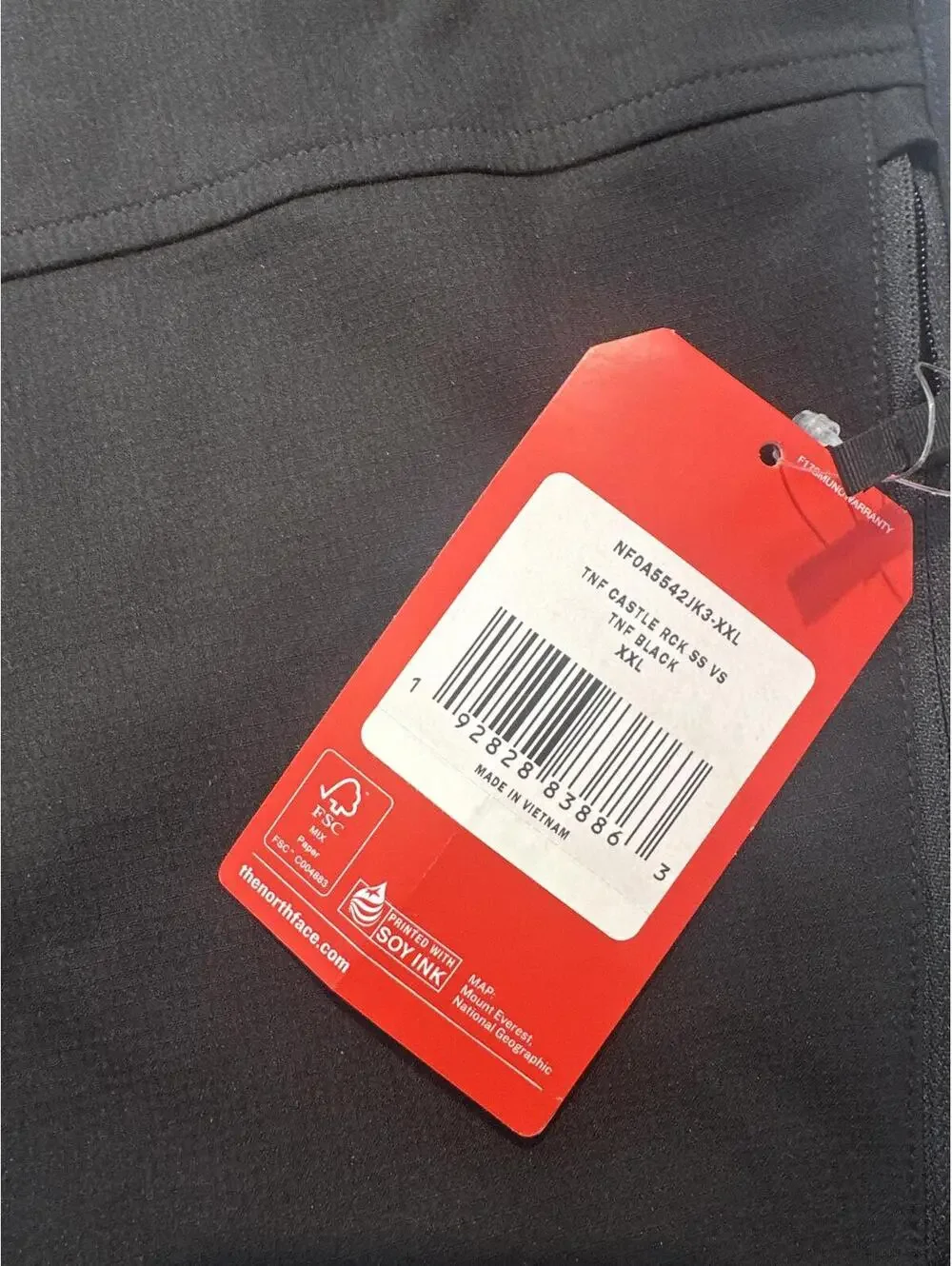 The North Face new tags